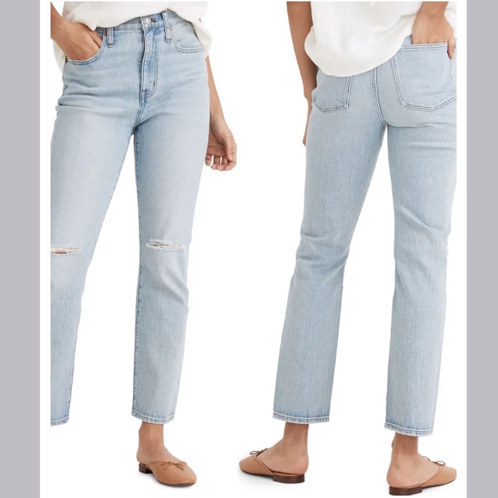 MADEWELL The Ripped High Waist Boyfriend Jeans